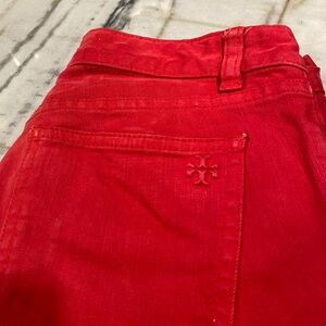 Tory Burch Women's High Rise Scarlet Jeans